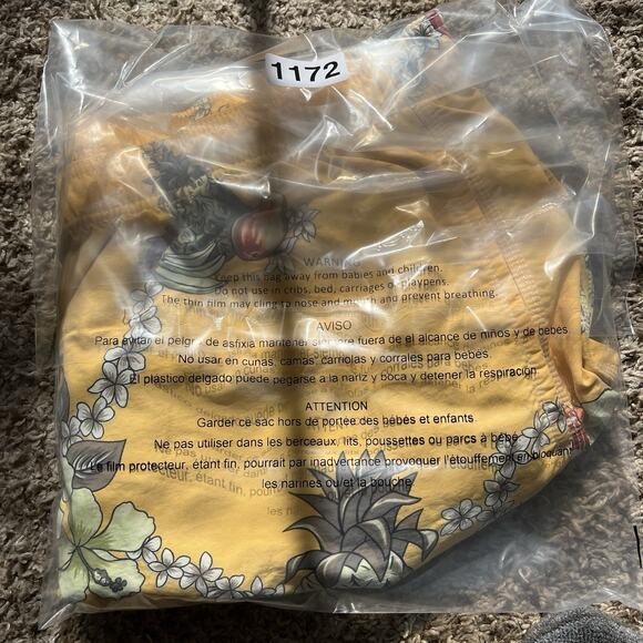 Tommy Bahama Relax Shorts Mens L Orange Green Palm Tropical Swim Trunks Mesh - Picture 9 of 9